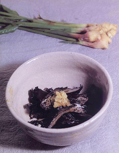 香茸の生姜焼